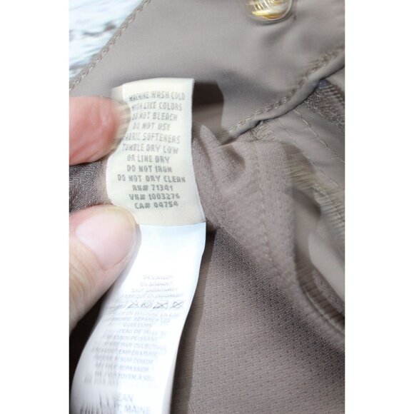 LL Bean Access Trail Pants Straight Leg Toasted Almond Size 8 Reg - Picture 7 of 11